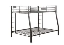 83 X 63 X 65 Sandy Black Metal Twin Xl Over Queen Bunk Bed