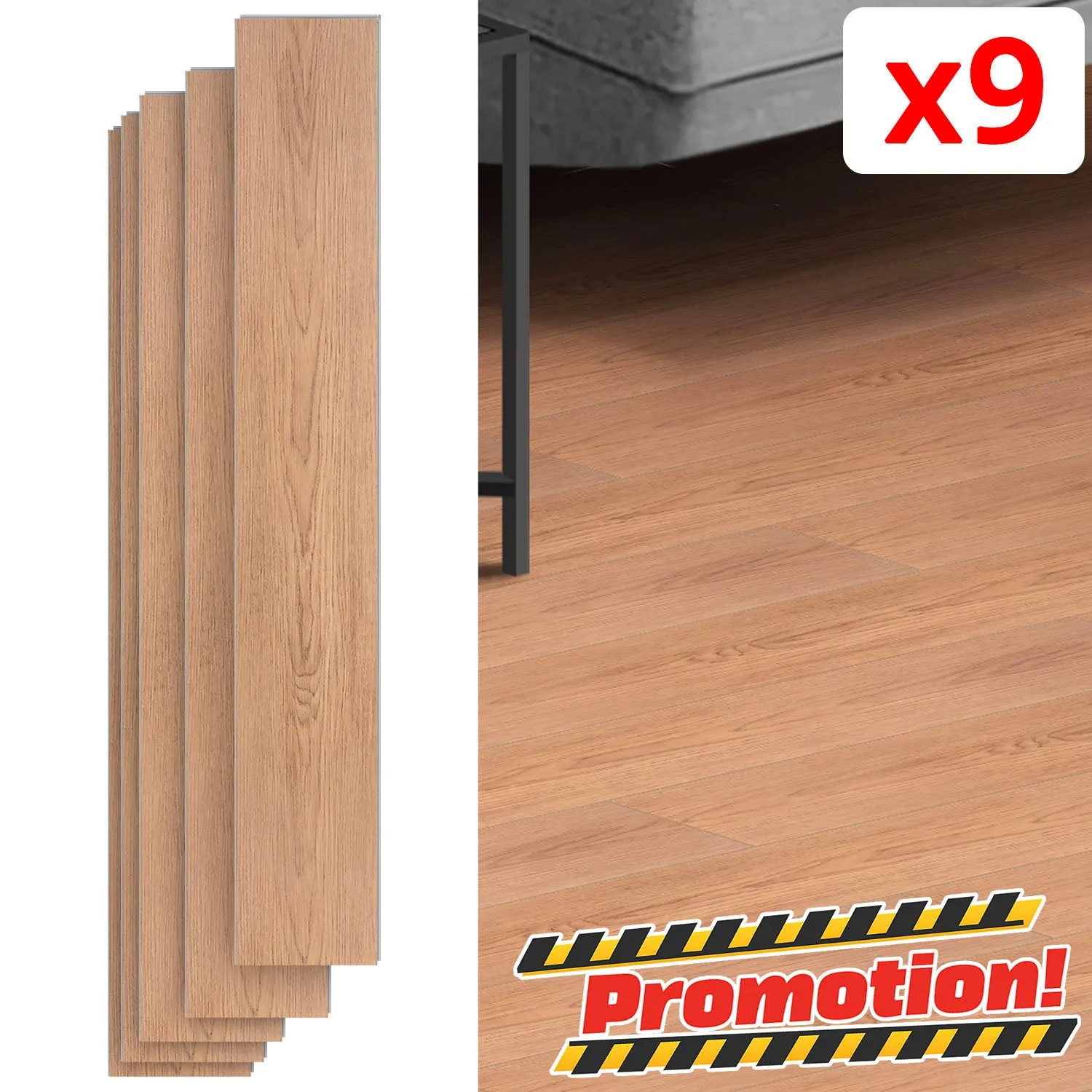 9-pcs Parquet Floor Tile (18 x 122cm)