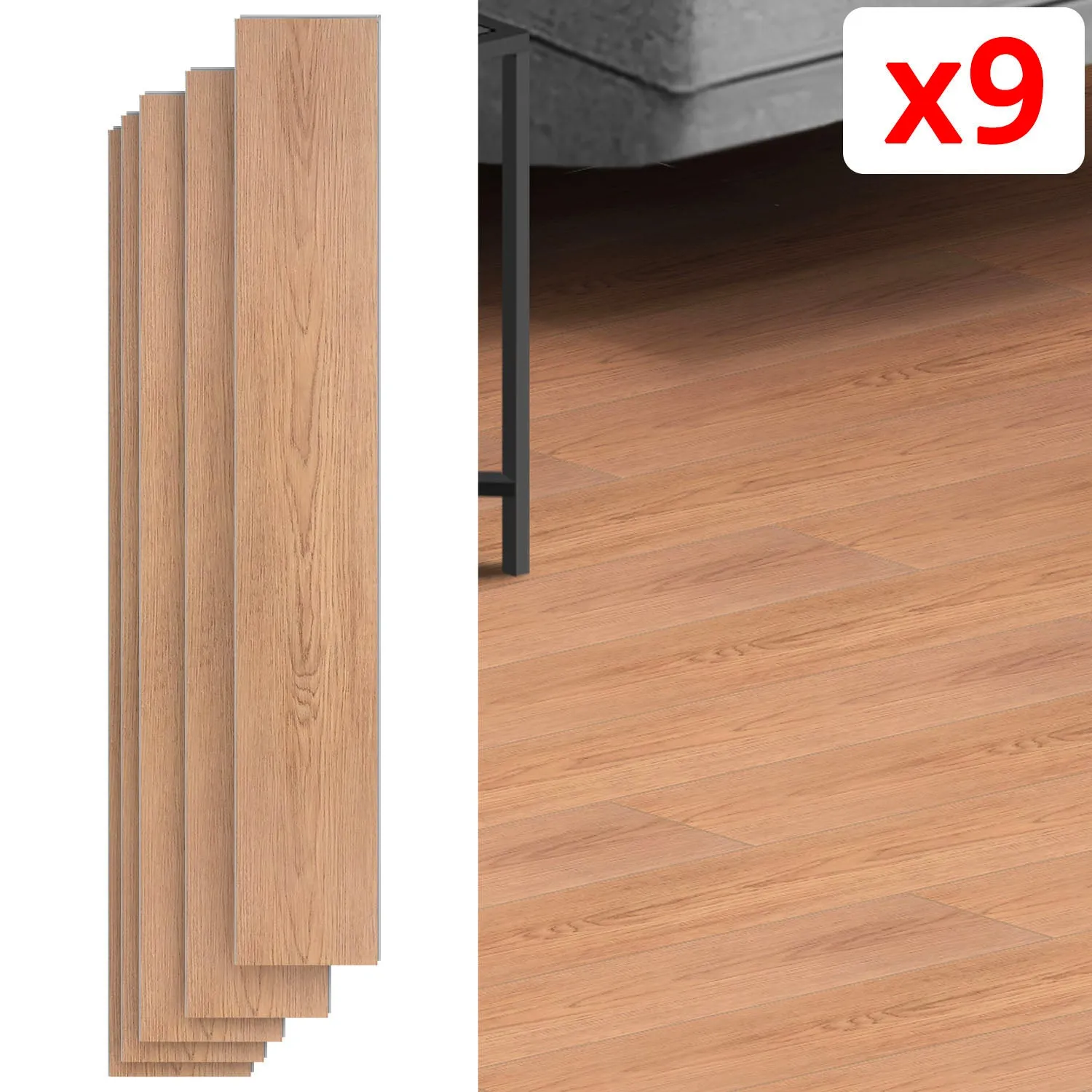 9-pcs Parquet Floor Tile (18 x 122cm)