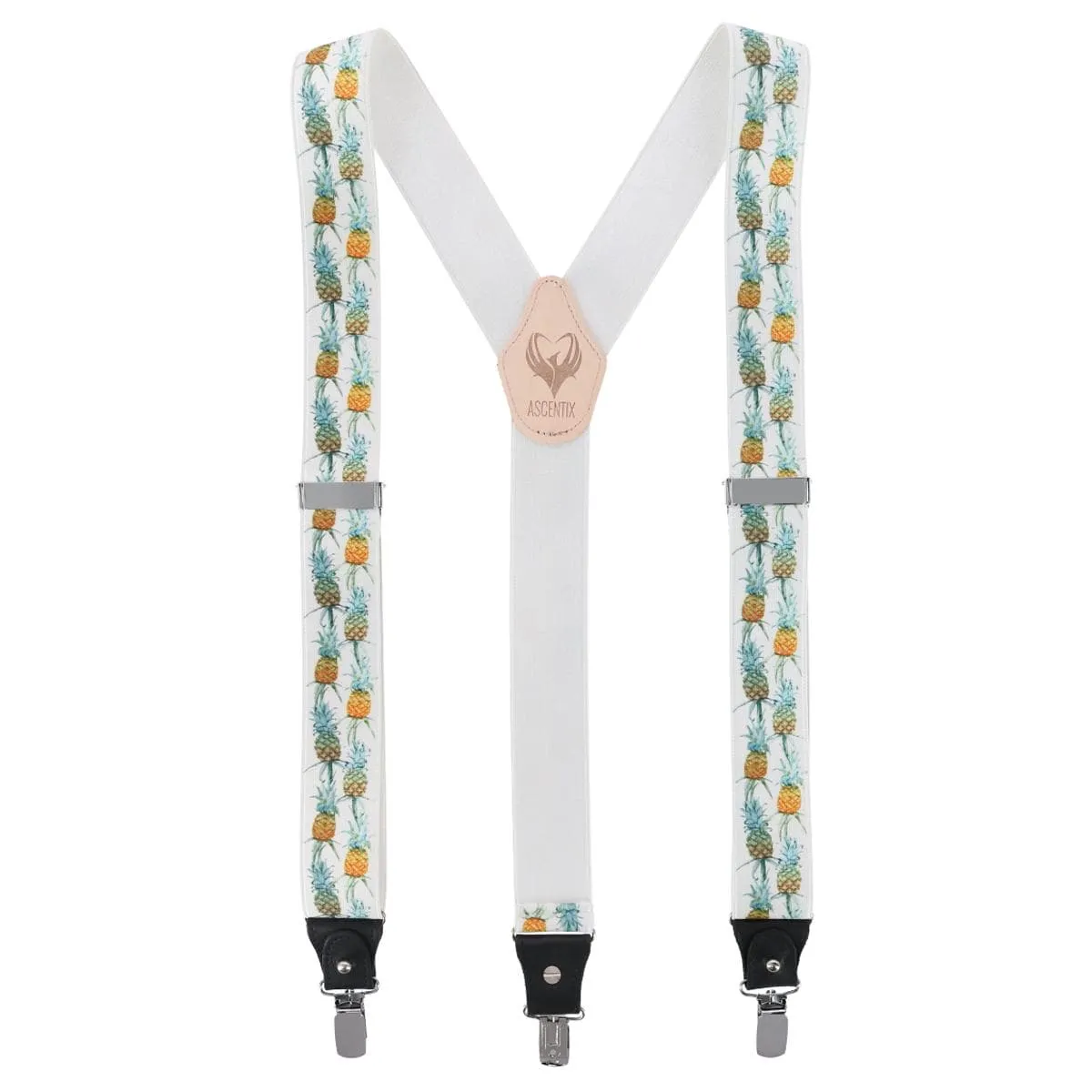 Ascentix Men's Pineapple Clip End Suspenders