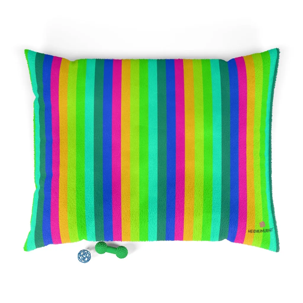 Best Rainbow Pet Bed, Gay Pride Dog Bed, Colorful Gay Friendly Dog Pet Accessories-Made in USA