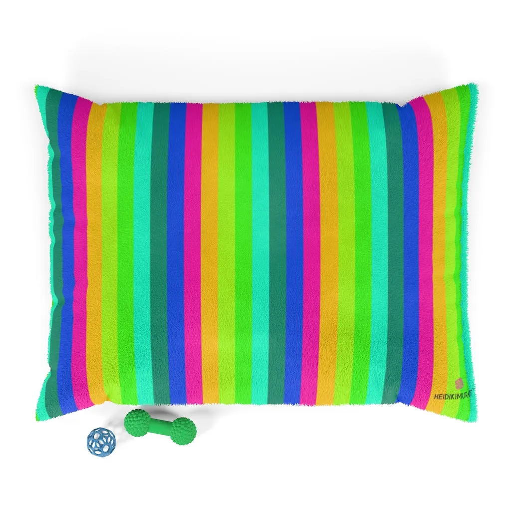 Best Rainbow Pet Bed, Gay Pride Dog Bed, Colorful Gay Friendly Dog Pet Accessories-Made in USA