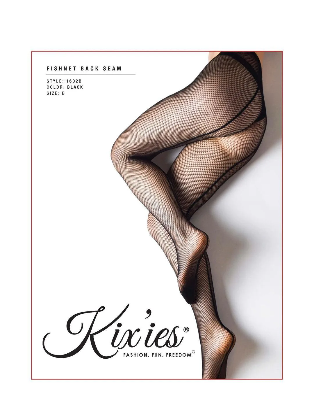 Black with Back Seam | Fishnet Tights | Petite to Plus Size