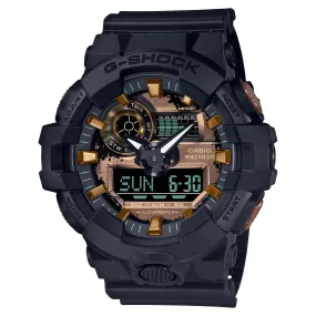 CASIO G-SHOCK Black & Rust Color GA700RC-1A Watch