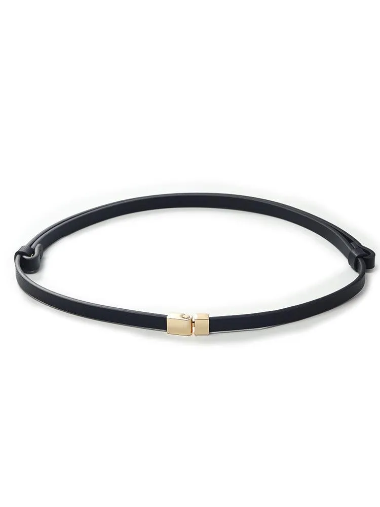 Chic Thin Leather Belt