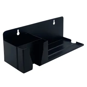 Crinds Pure Metal Mobile Stand for Wall (Black)