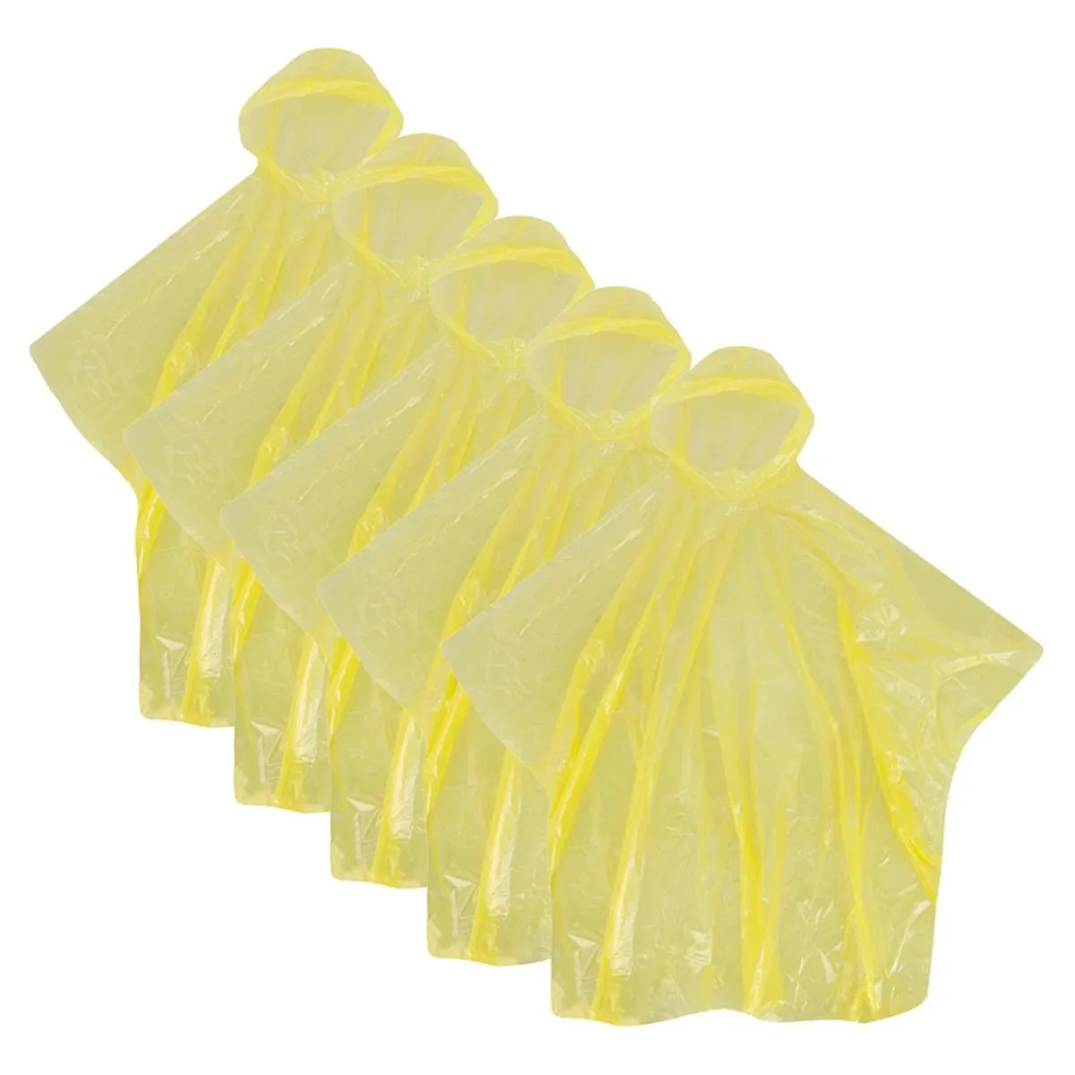 CTM® Adult Disposable Rain Ponchos (Pack of 5)