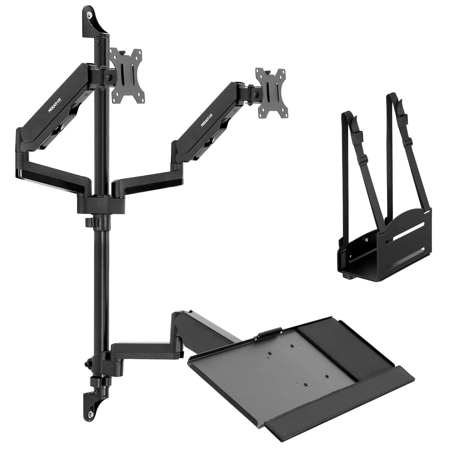 Dual Monitor Wall Mount Workstation