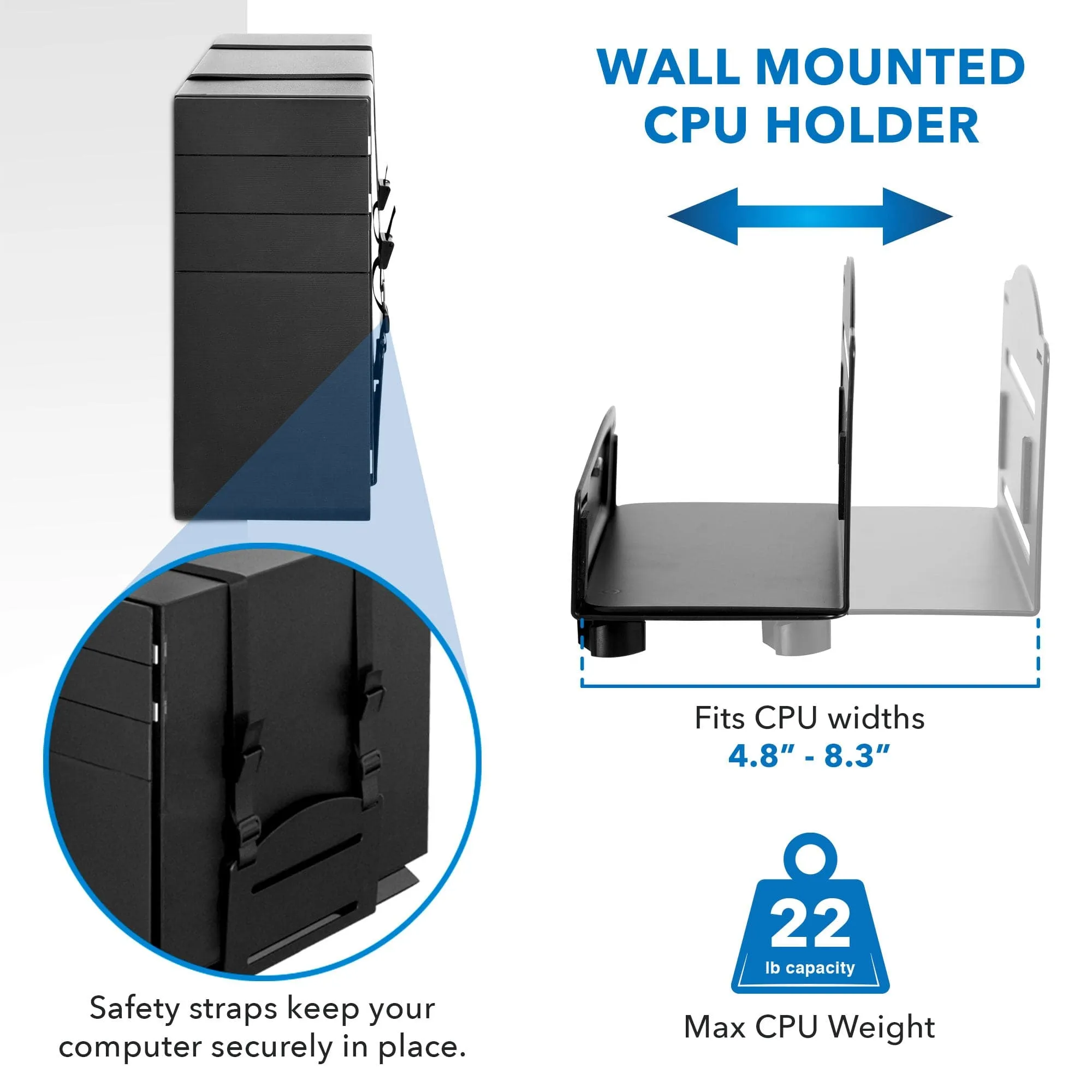 Dual Monitor Wall Mount Workstation