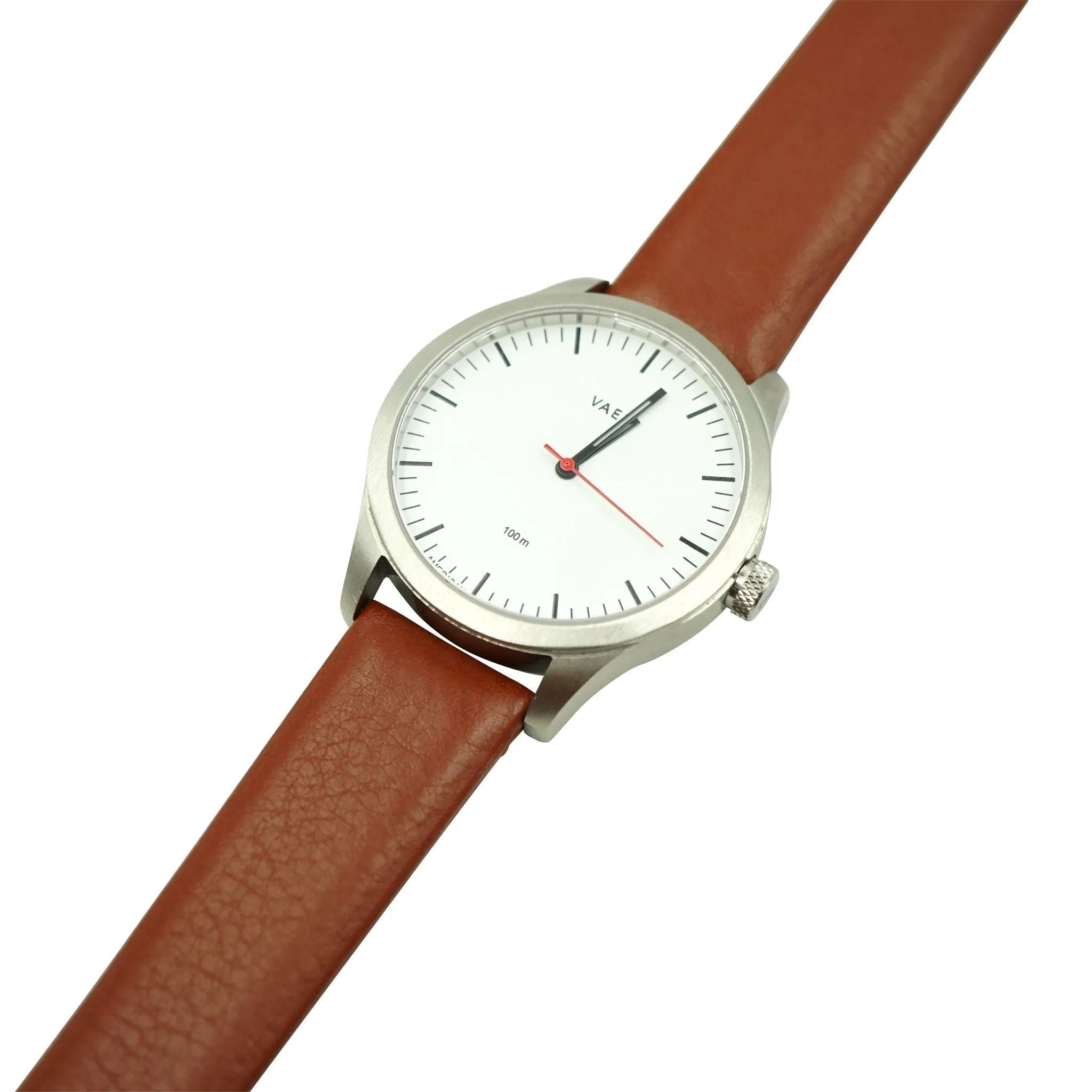 Extra-Long Genuine Crushed Leather Wacth Band Handmade in France