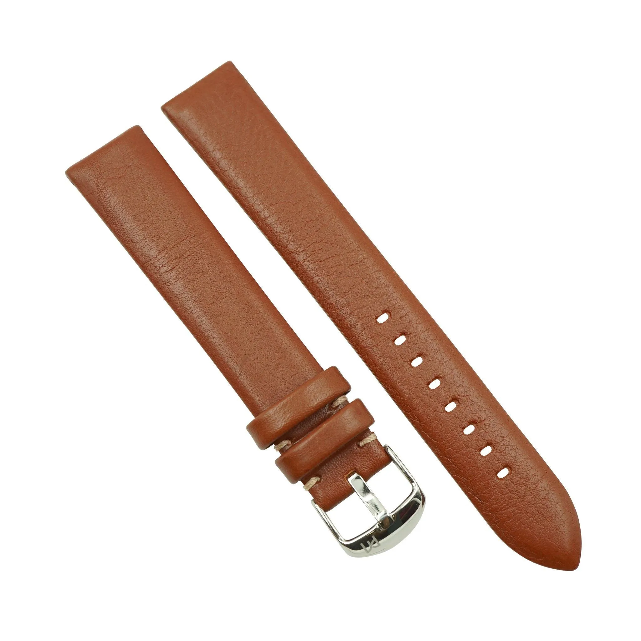 Extra-Long Genuine Crushed Leather Wacth Band Handmade in France