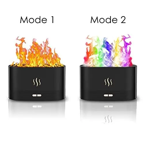 FGLux™ 7 Colors 3D Flame Mist Essential Oil Diffuser: 180ml Aroma Air Humidifier