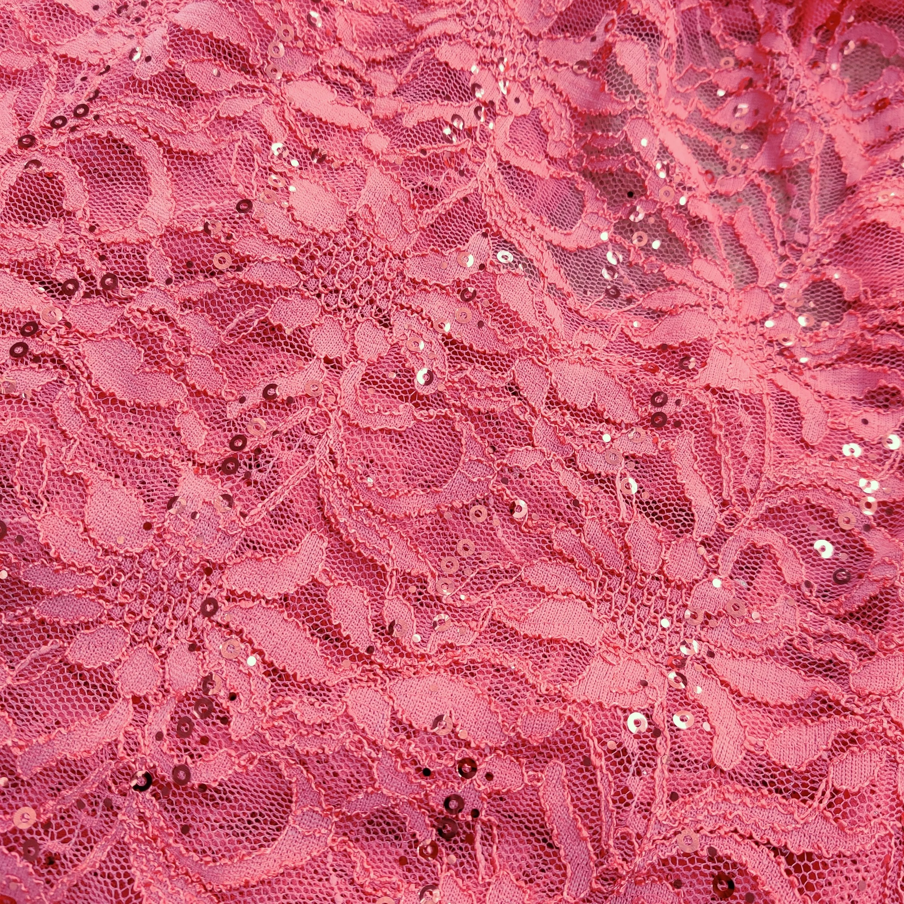 FS508_1 Floral Sequins Lace