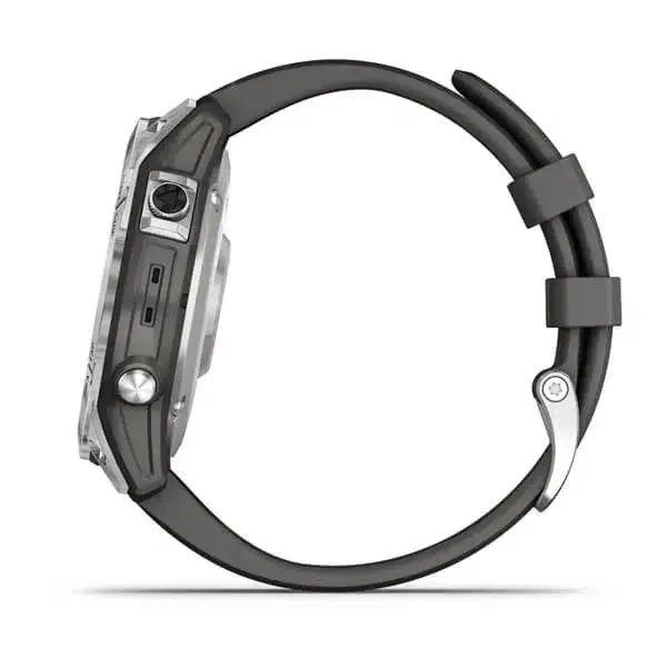 Garmin Fenix 7- Silver with Graphite Band