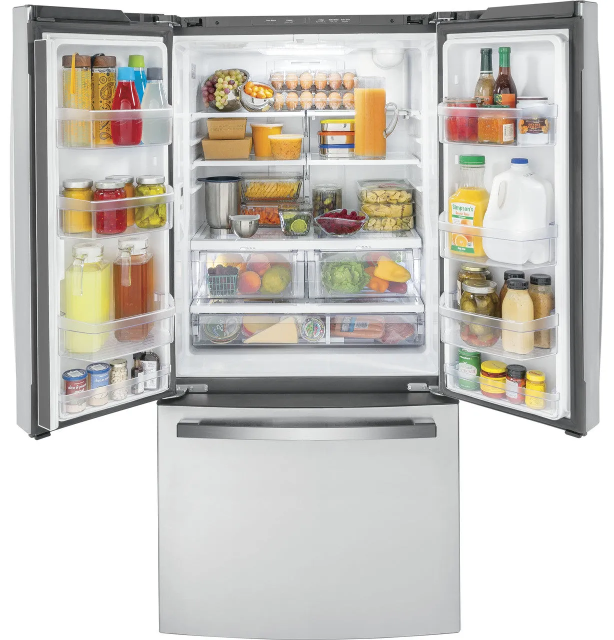 GE ENERGY STAR 18.6 Cu. Ft. Counter-Depth French-Door Refrigerator