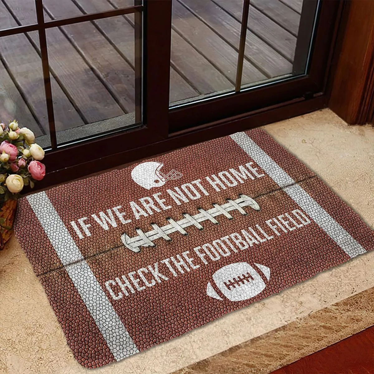 Gearhuman 3D Check The Football Field Doormat