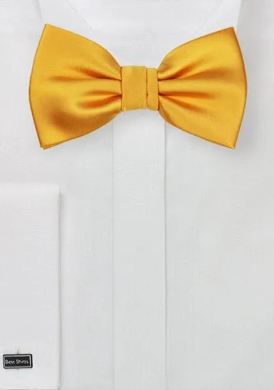 Golden Saffron Solid Bowtie