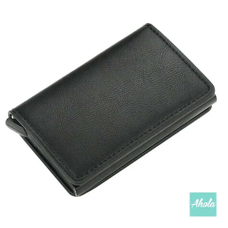 【Gox】RFID Blocking Automatic Popup Card Holder Wallet RFID防盜刷自動彈出卡包