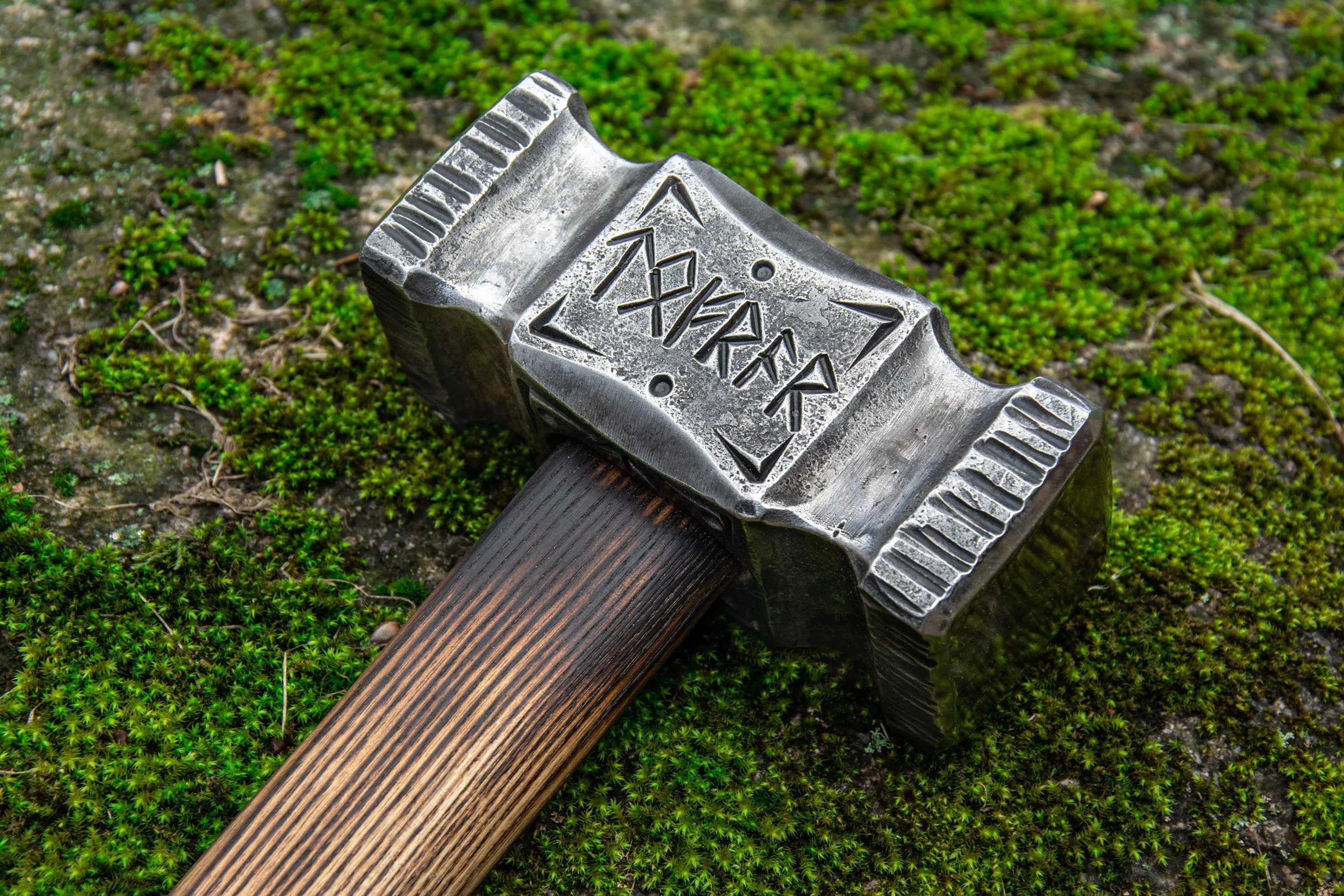 Hand-Forged Blacksmith Hammer Poseidon