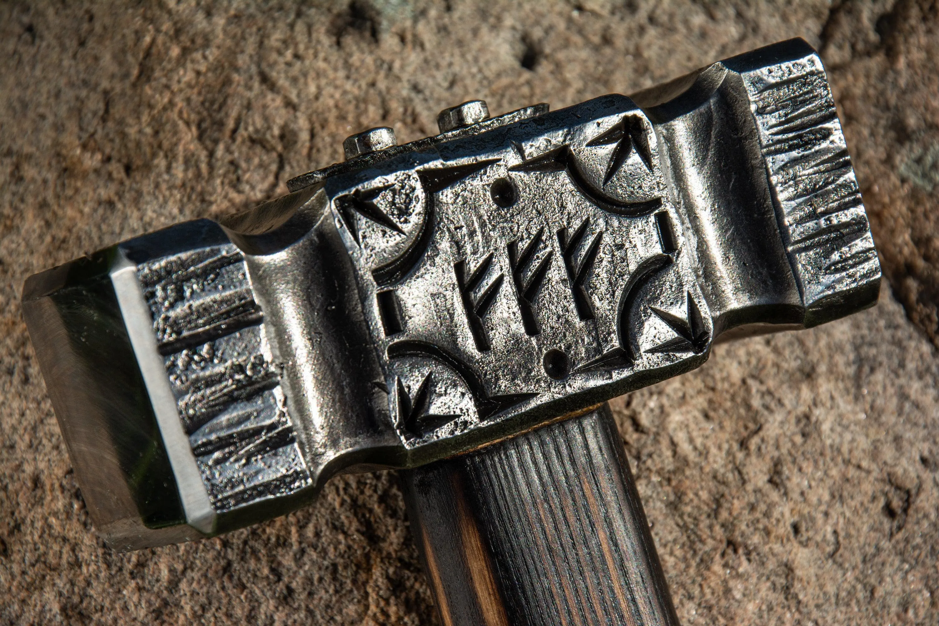 Hand-Forged Blacksmith Hammer Zeus