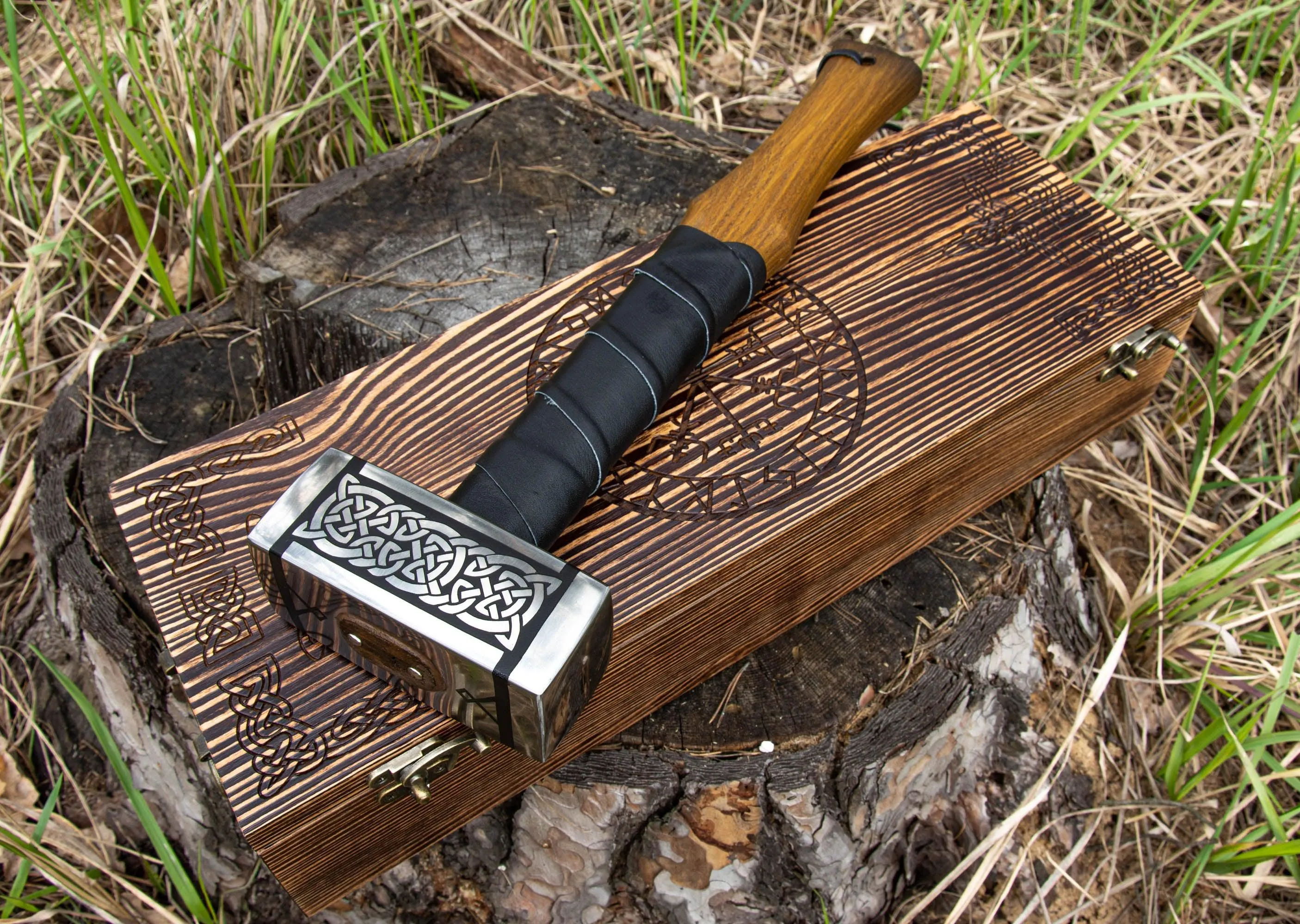 Hand Forged Viking Hammer Svarog