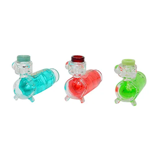 Liquid Filled Glass Pipes