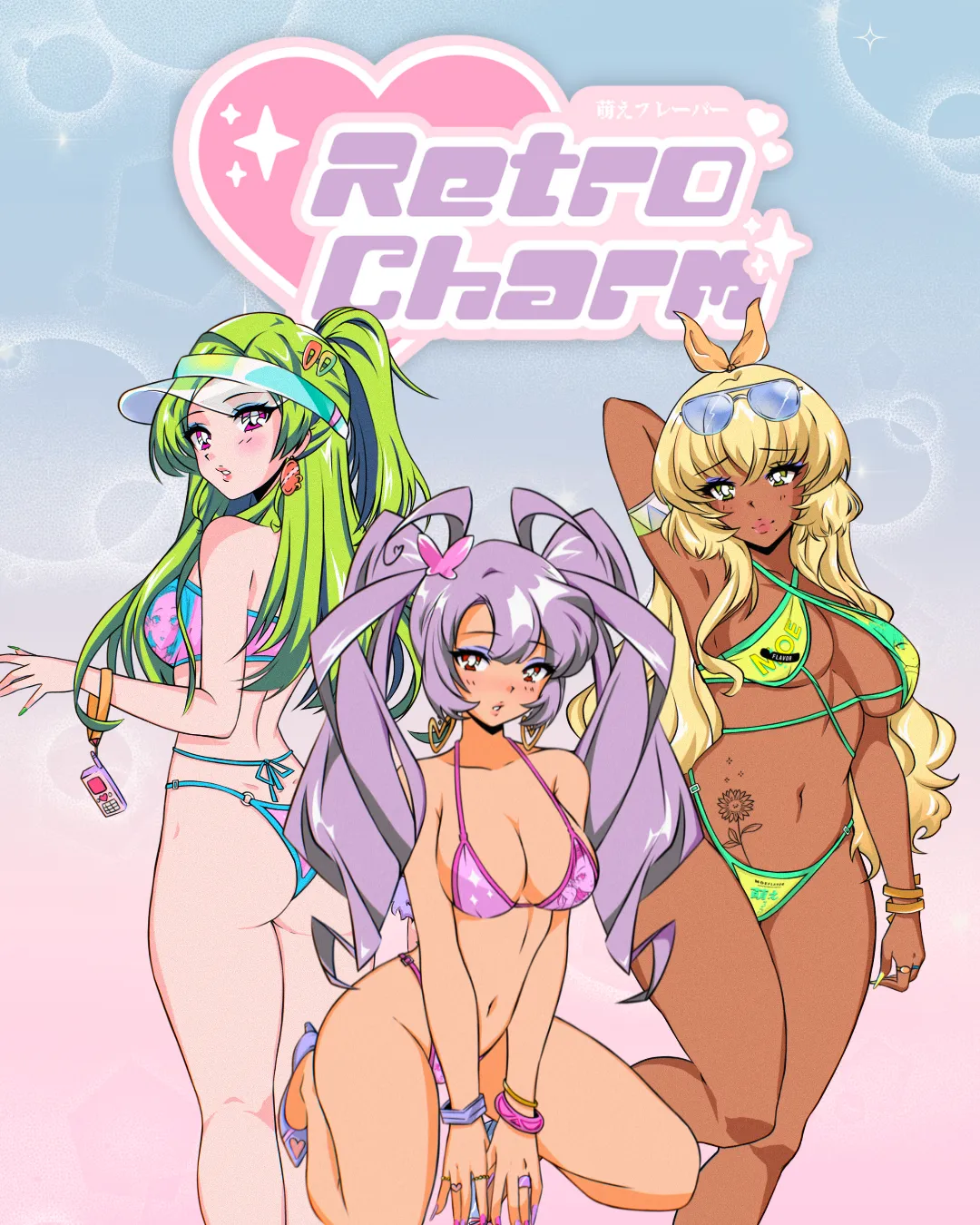 Love - Retro Charm Anime Swimsuit