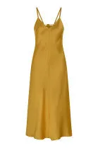 Marianne Midi Dress in Yellow Gold