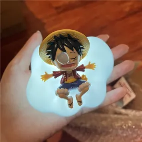 One Piece Anime Box Night Light Characters: Luffy, Zoro, Nami, Sanji, Chopper, Usopp, Franky, Robin, Brook - Figures Sweet Dream Series LED Ornament Surprise Toys Gift