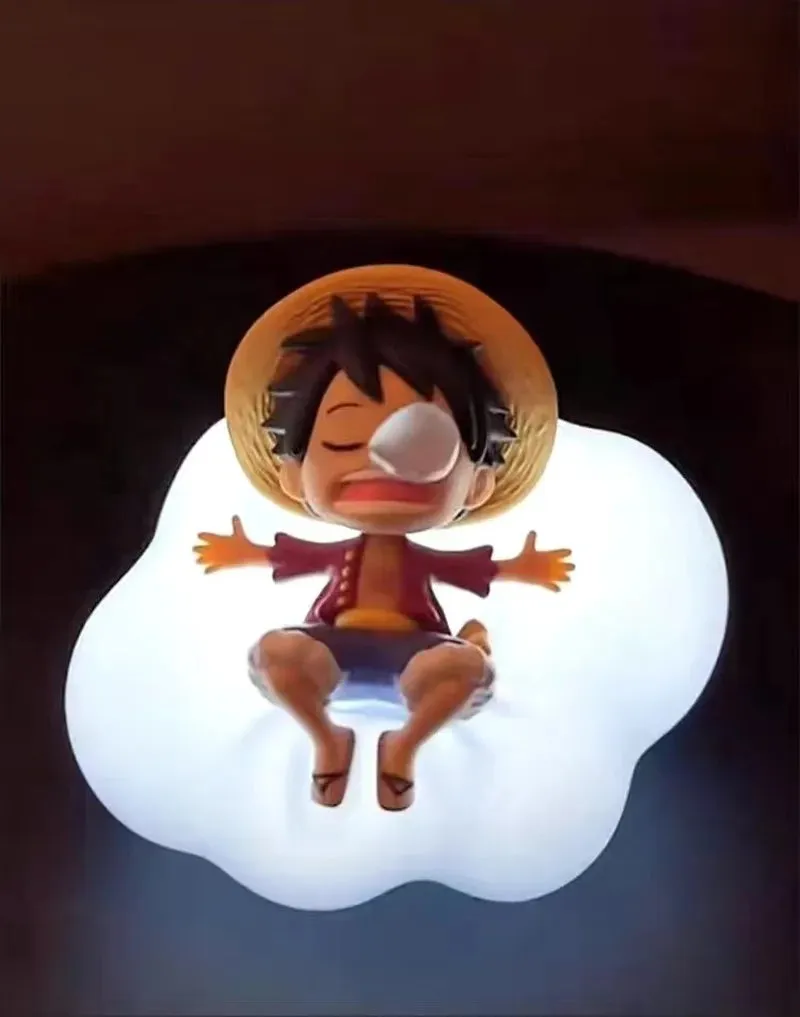 One Piece Anime Box Night Light Characters: Luffy, Zoro, Nami, Sanji, Chopper, Usopp, Franky, Robin, Brook - Figures Sweet Dream Series LED Ornament Surprise Toys Gift