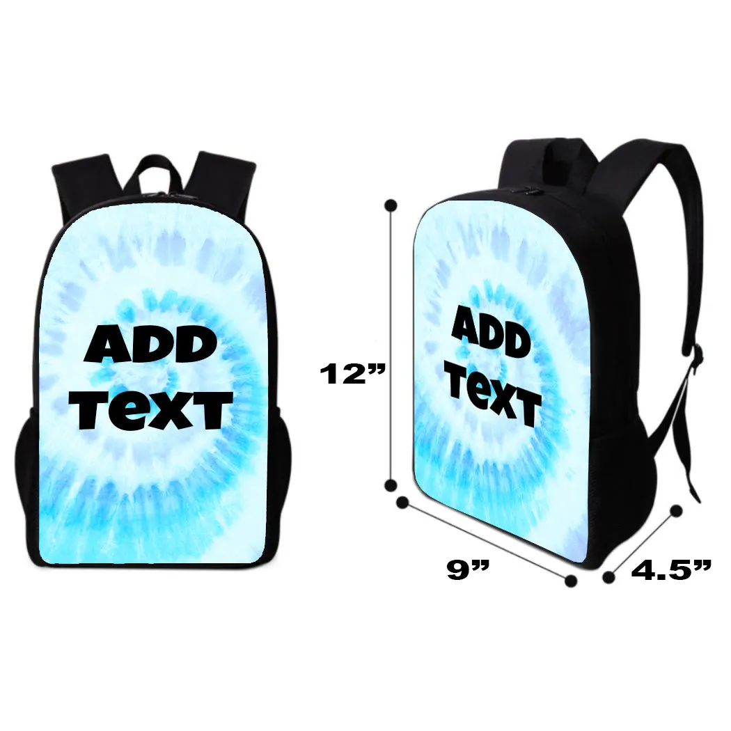 Personalized Tie Dye Backpacks / Lunch Bag / Duffel Bag / Bottle