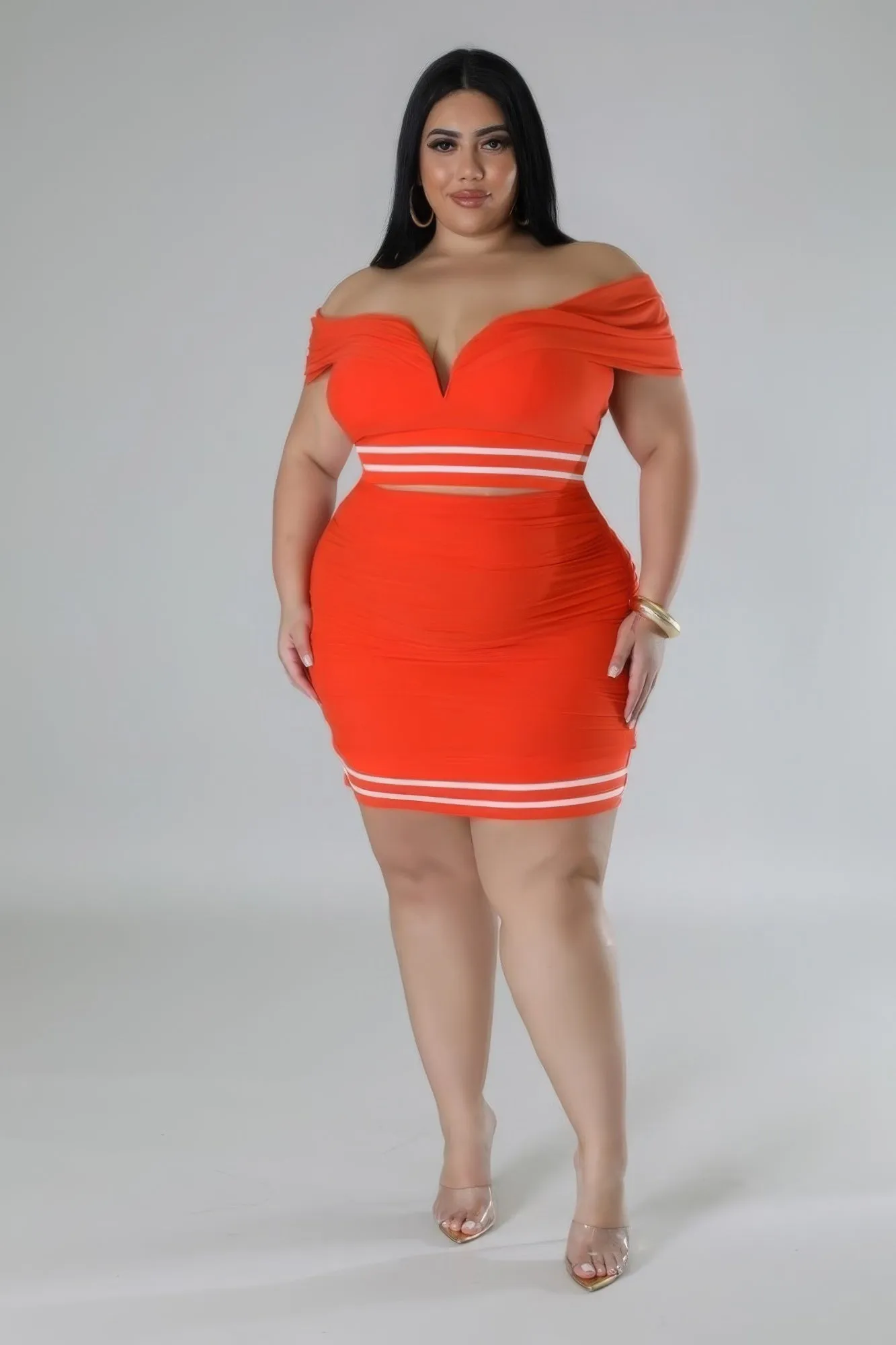 Plus Size Sweetheart Skirt Set