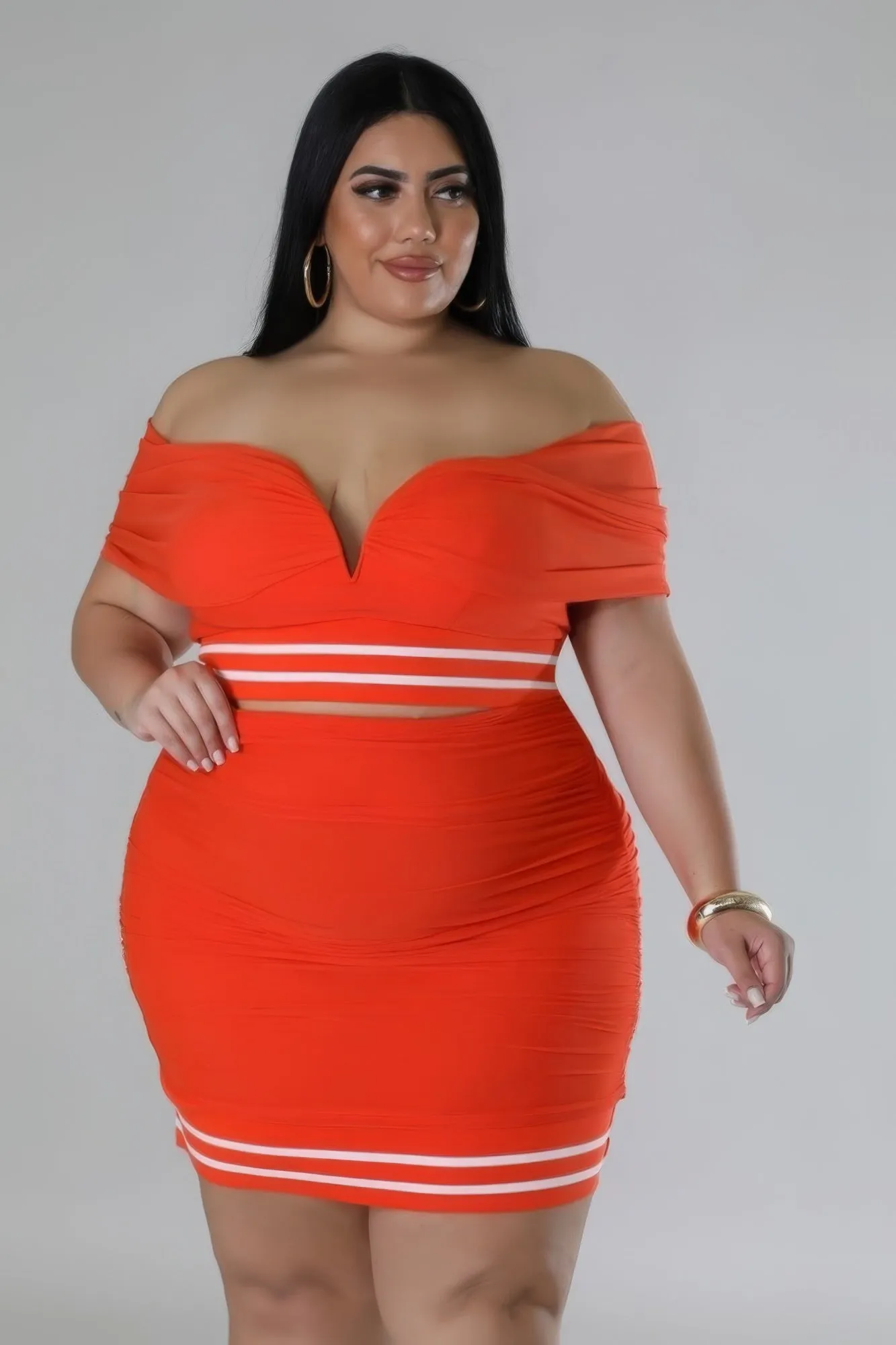 Plus Size Sweetheart Skirt Set