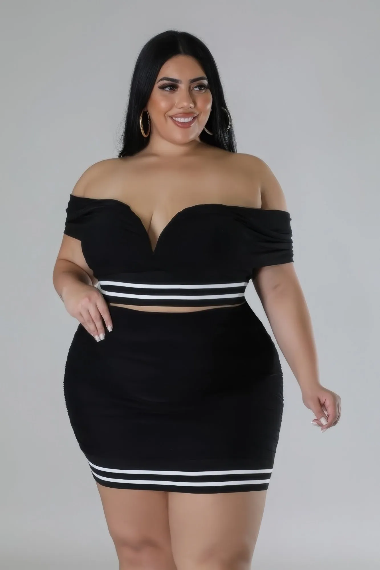 Plus Size Sweetheart Skirt Set