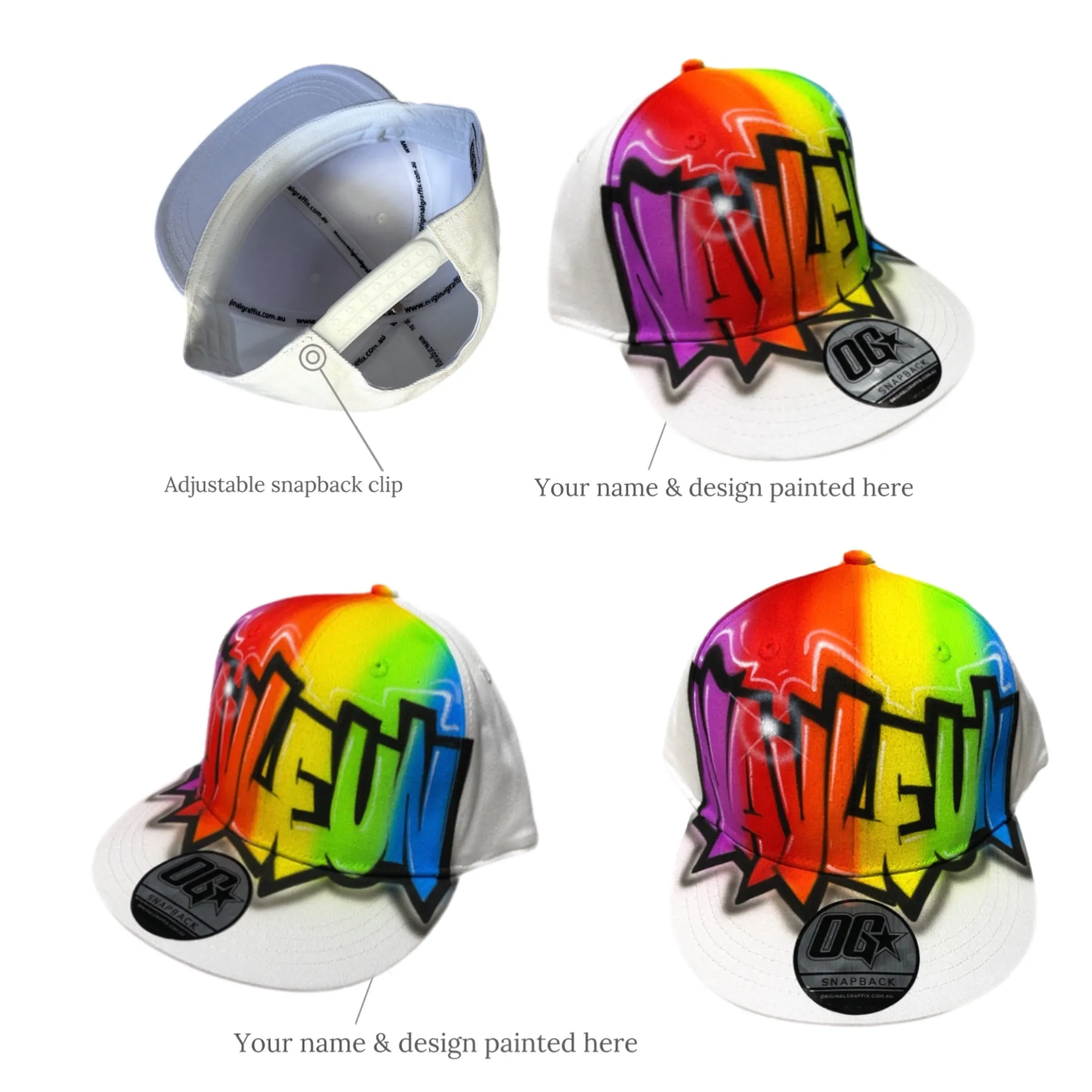 Rainbow Graffiti Snapback (7G)