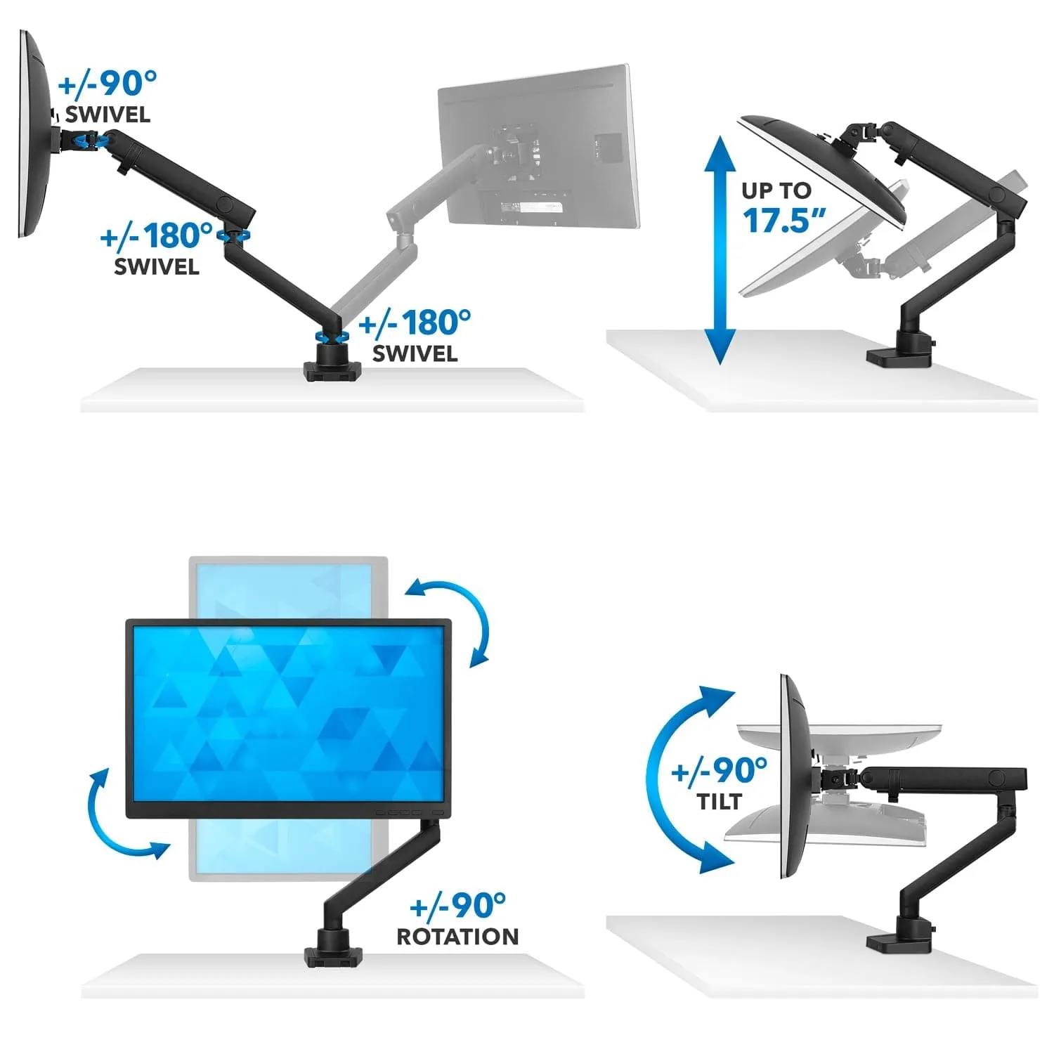 Single Monitor Desk Mount