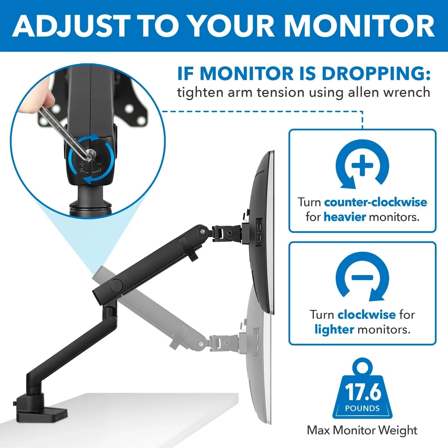 Single Monitor Desk Mount