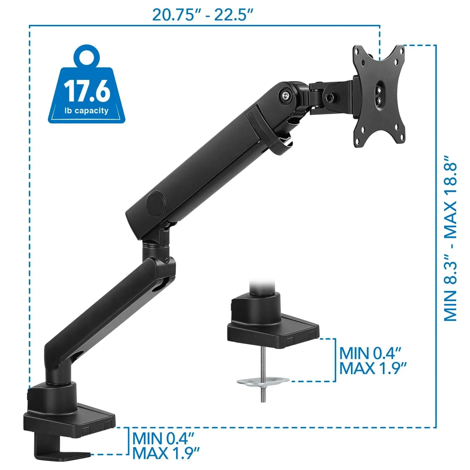 Single Monitor Desk Mount