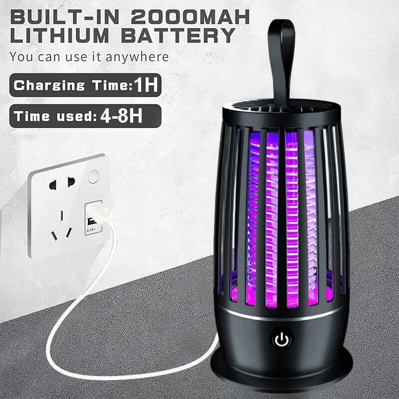 SMAXPro™ LED Rechargeable Mosquito Killer: Electric Bug Zapper Lamp