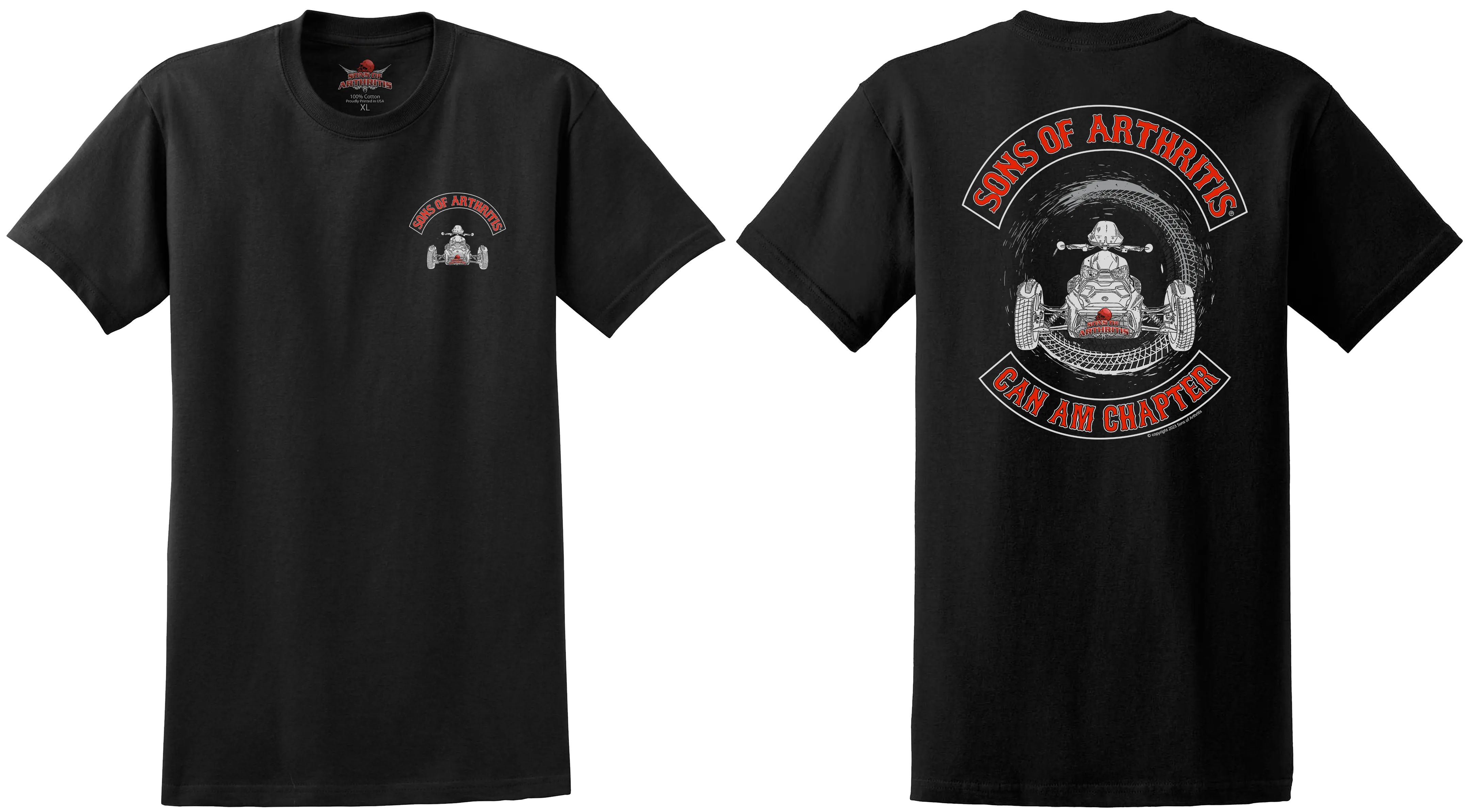 Sons of Arthritis CanAm Chapter - BLACK (SEE STYLES)