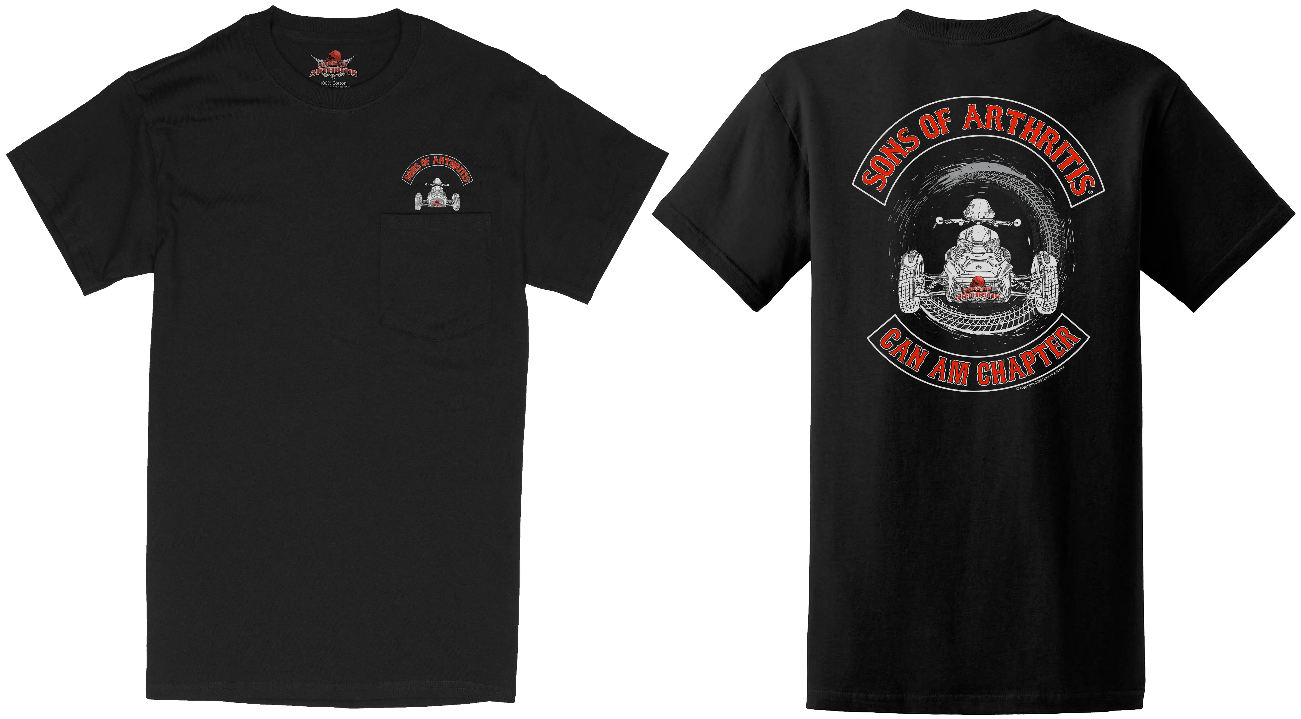 Sons of Arthritis CanAm Chapter - BLACK (SEE STYLES)