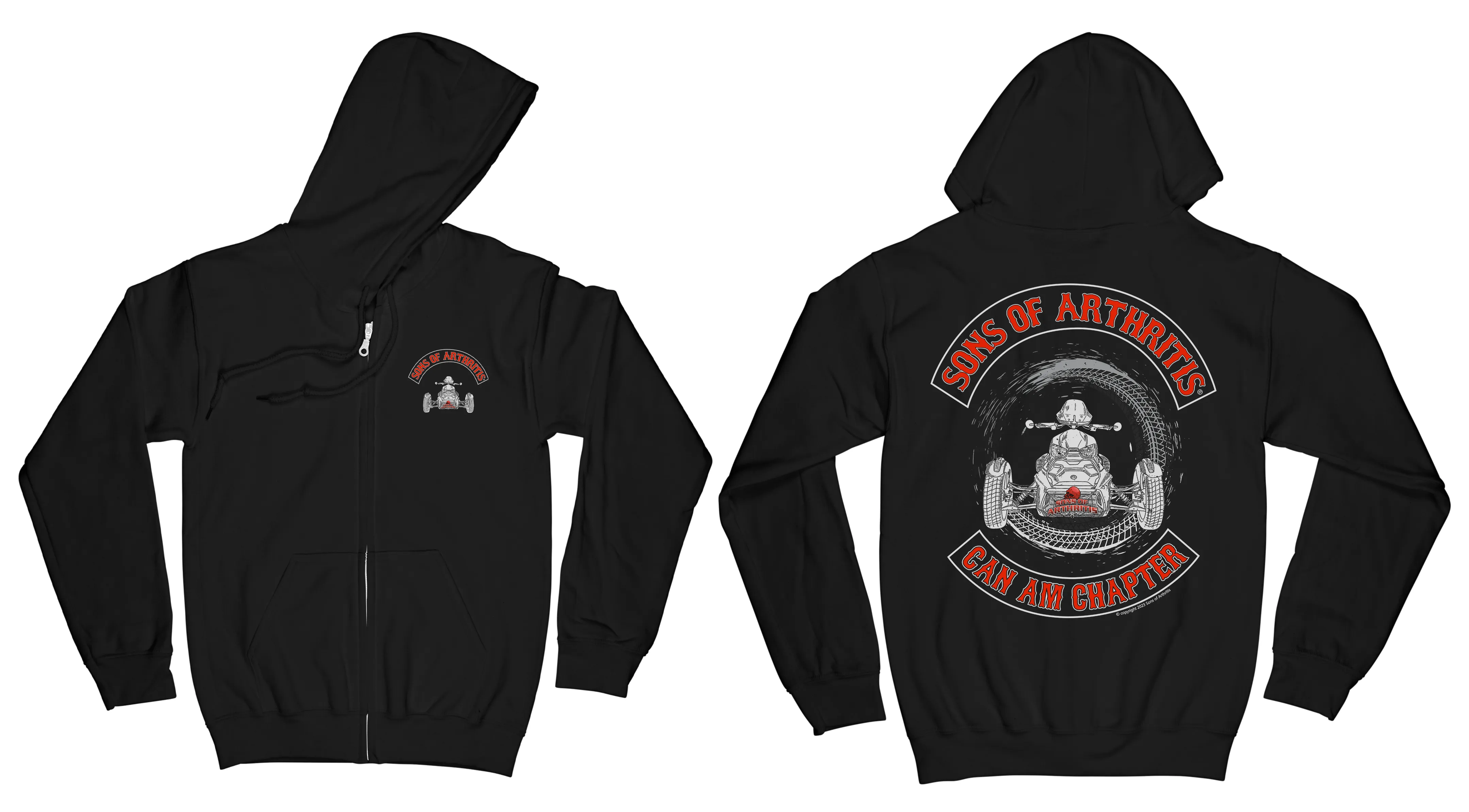 Sons of Arthritis CanAm Chapter - BLACK (SEE STYLES)