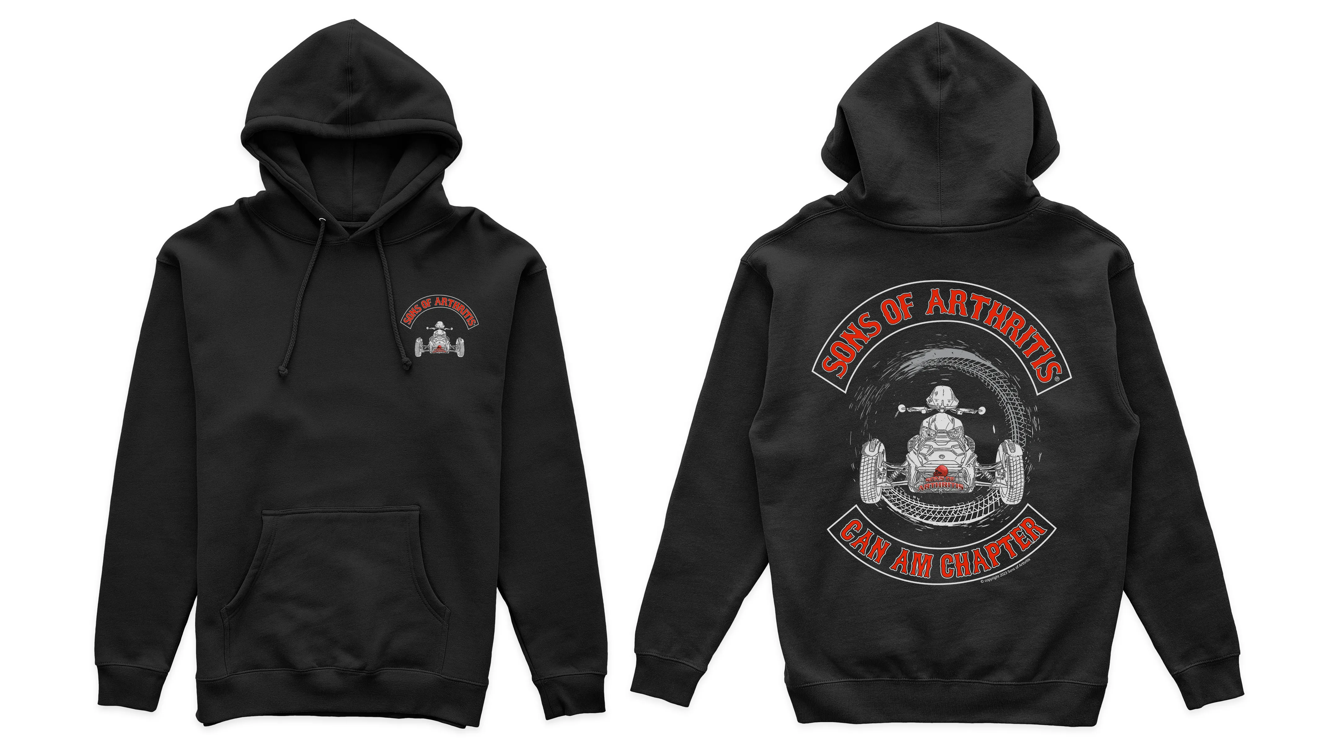 Sons of Arthritis CanAm Chapter - BLACK (SEE STYLES)