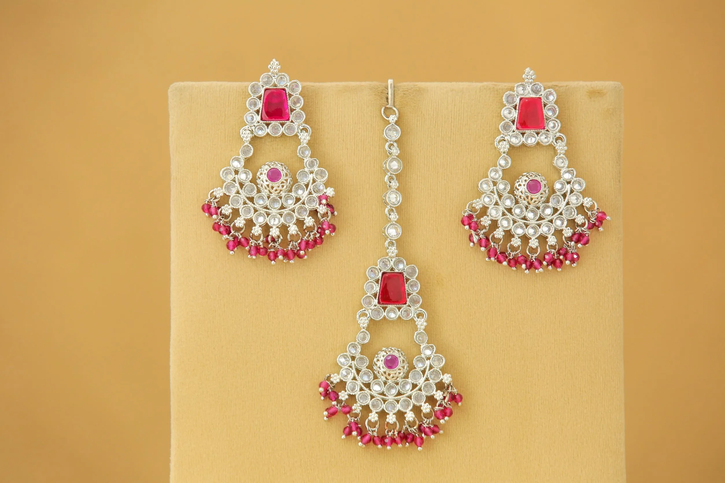 Surakshita Earrings and Tikka