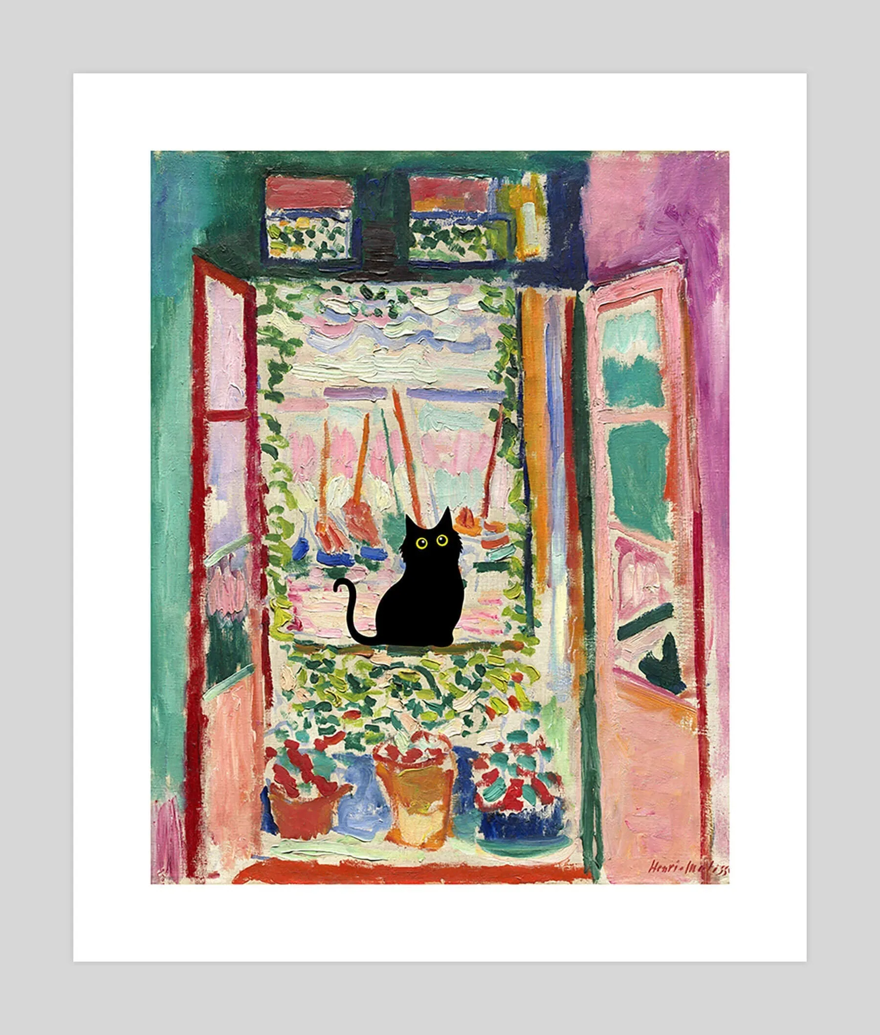 The Open Window Little Black Cat