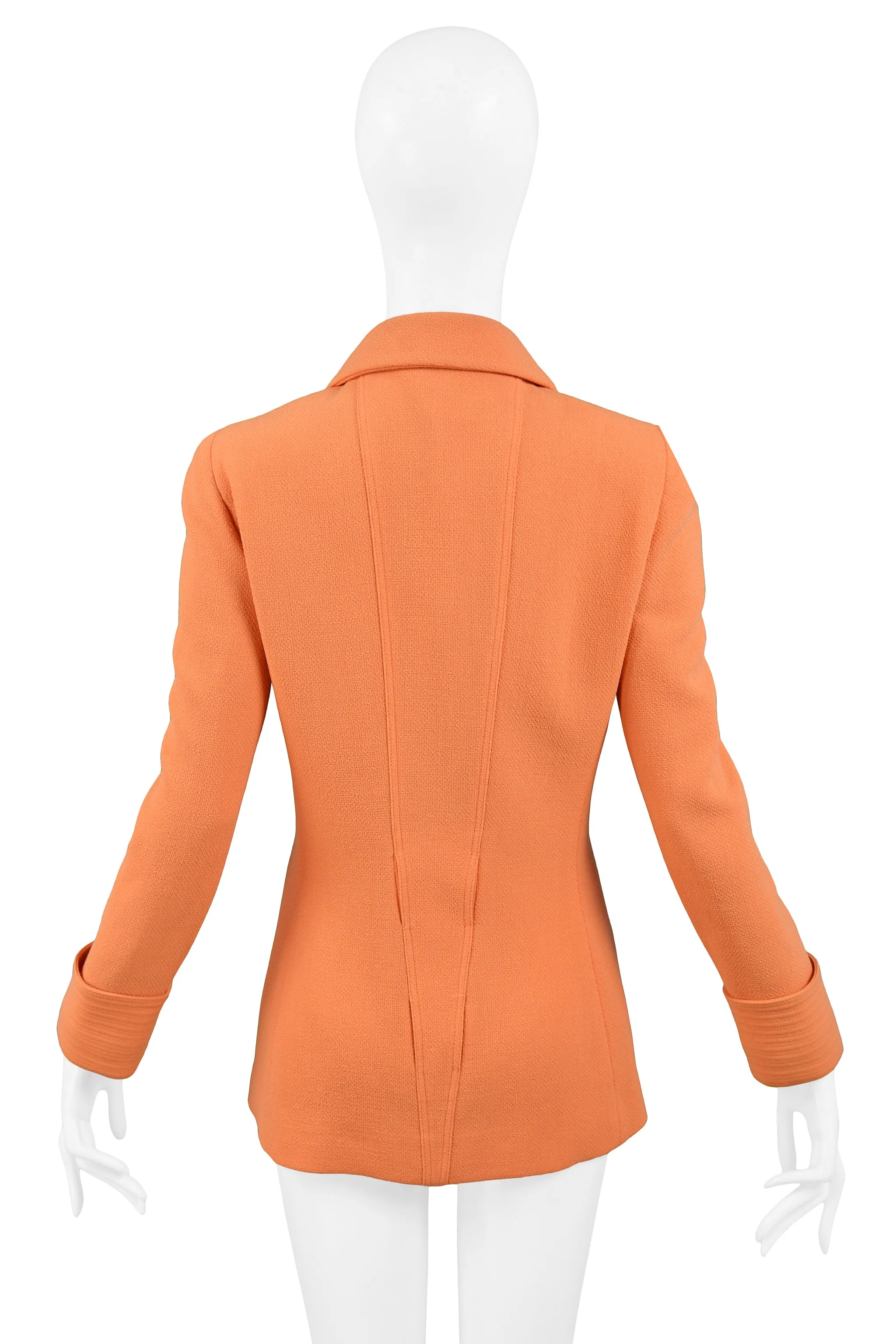 VERSACE ORANGE BLAZER JACKET 1991