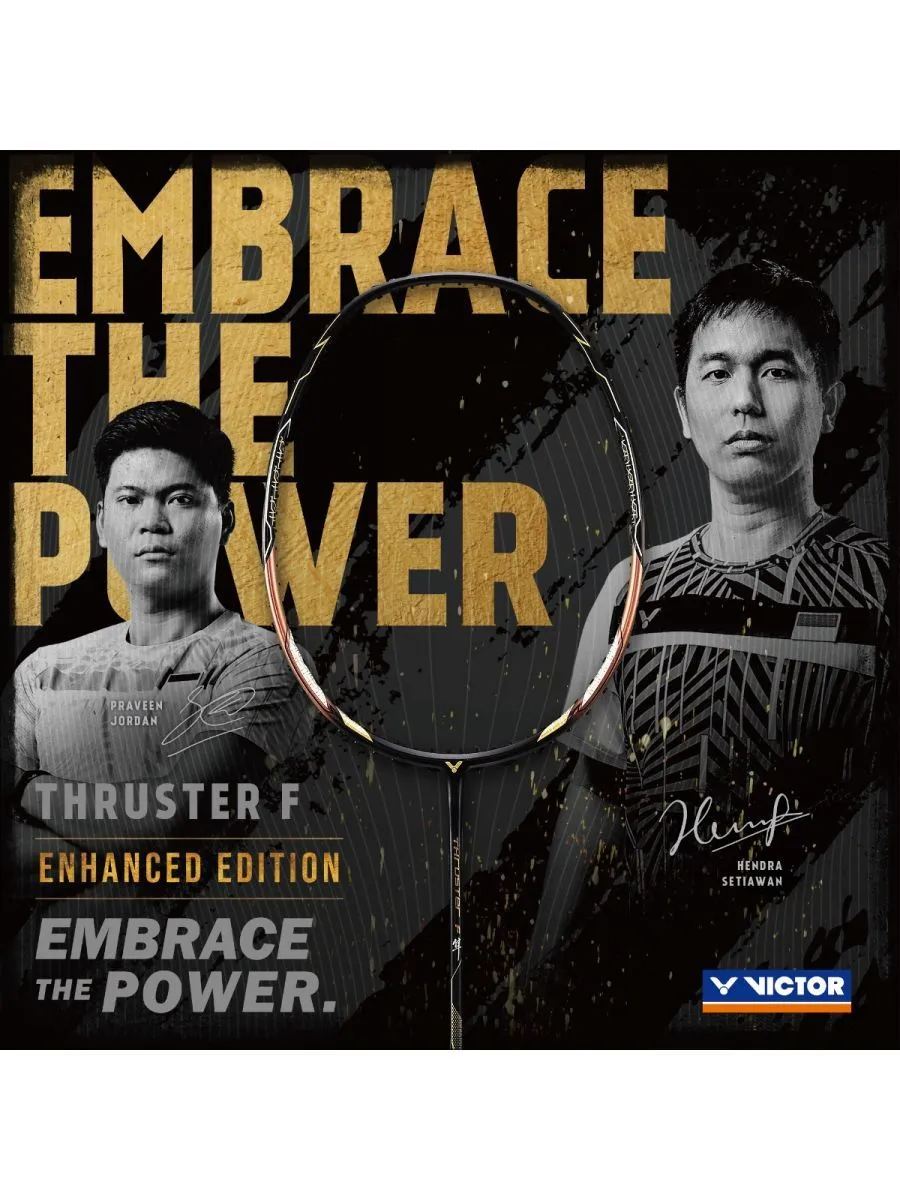 Victor Thruster F Enhanced Edition Power Badminton Racket (Unstrung) -  Moonless Night