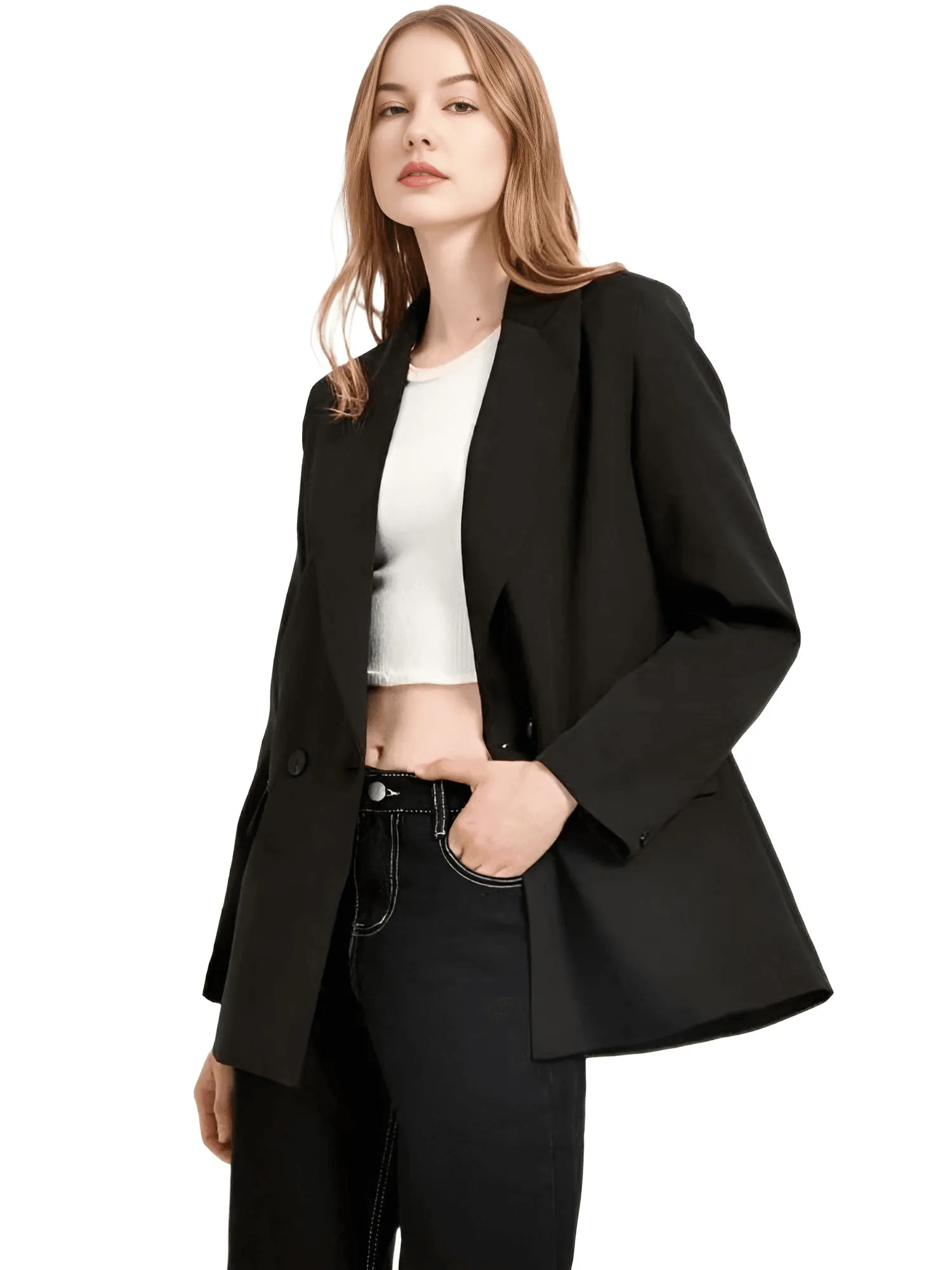 Women's Double Breasted Pocket Blazer