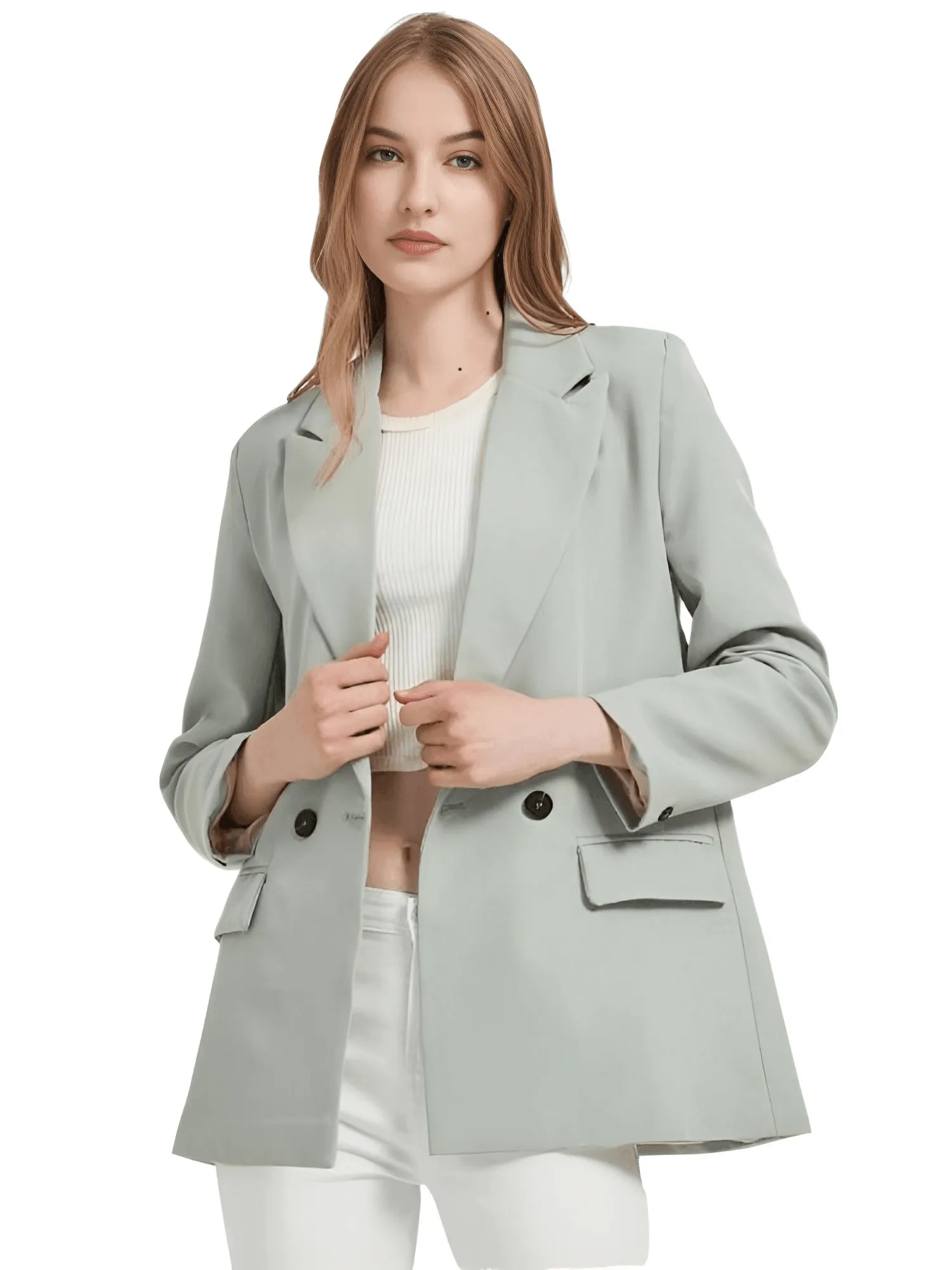 Women's Double Breasted Pocket Blazer